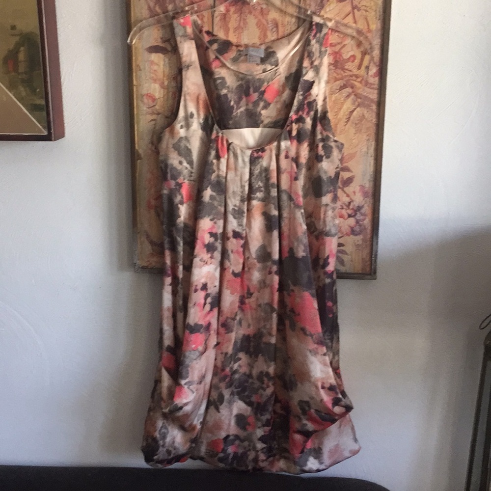 HM H&M STRETCH CASUAL FLORAL DRESS W POCKETS 4